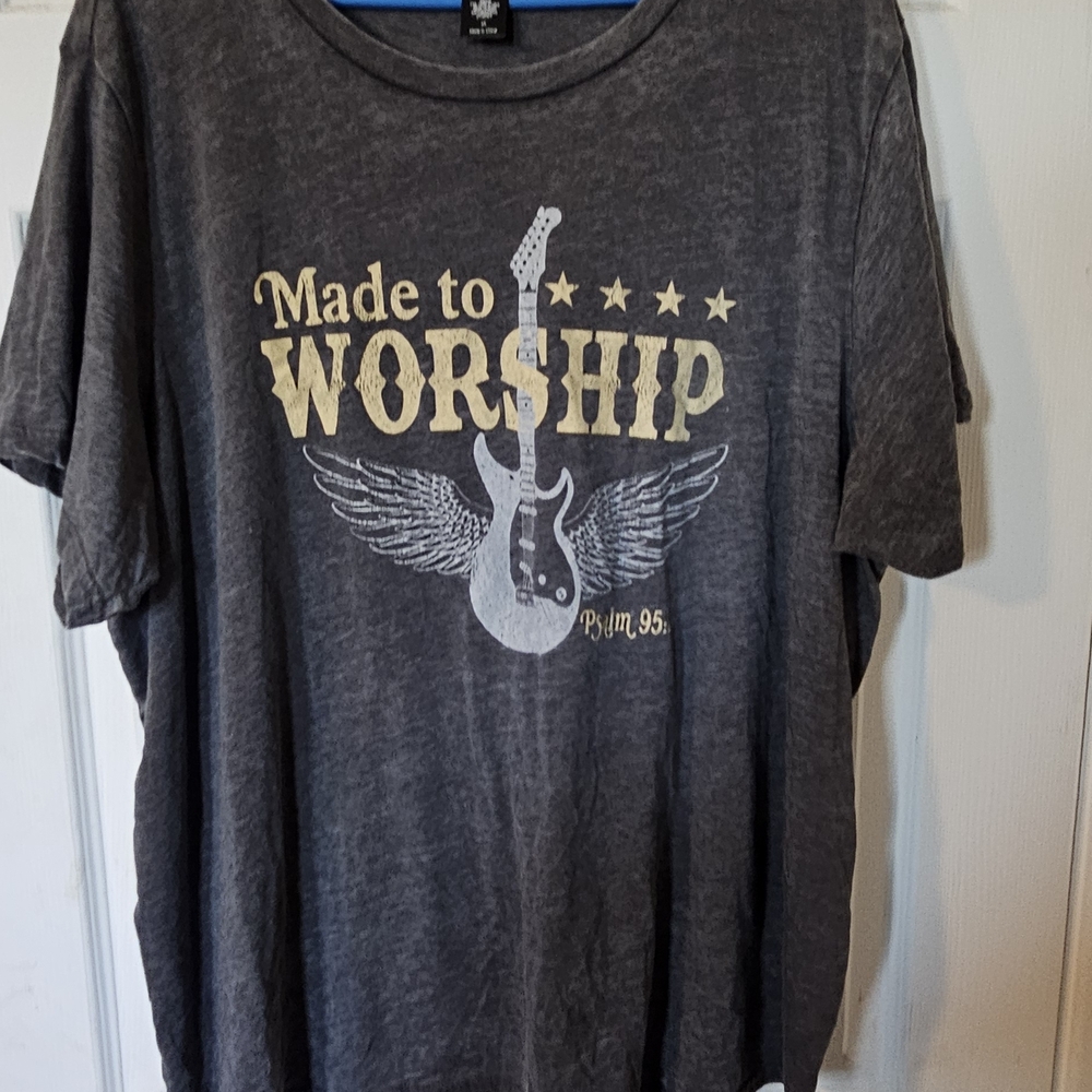 Gray Graphic Women's Top